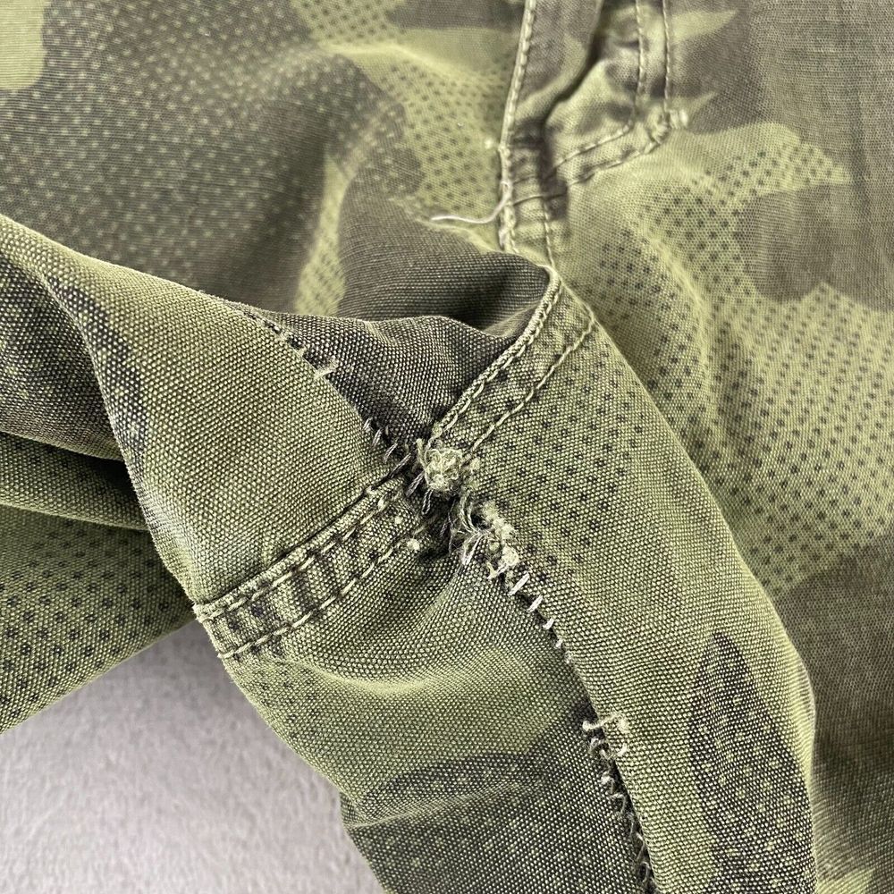 Vintage Japanese Junye Cargo Pants Men 32‎ Green Camo Paratrooper Tactical Y2K - Picture 8 of 16
